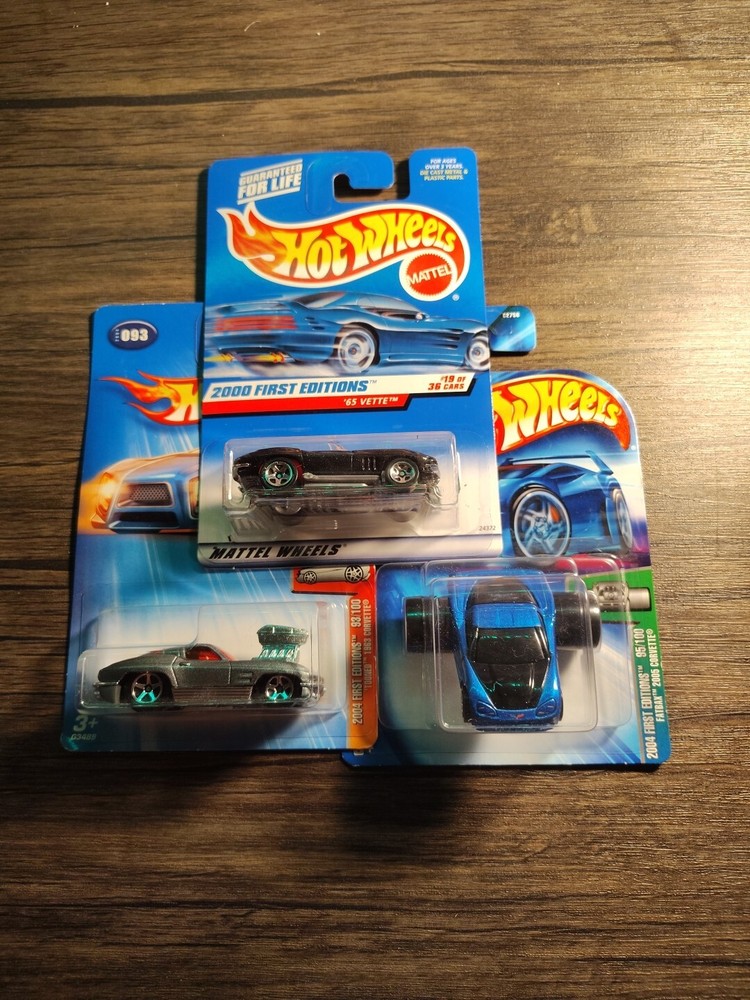 3 Corvette Hot Wheels Lot