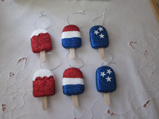 6 Asstd 3  Patriotic Red, White & Blue Popsic...