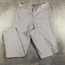 Chico s Capri Geo Print Black and White Pants Size 2
