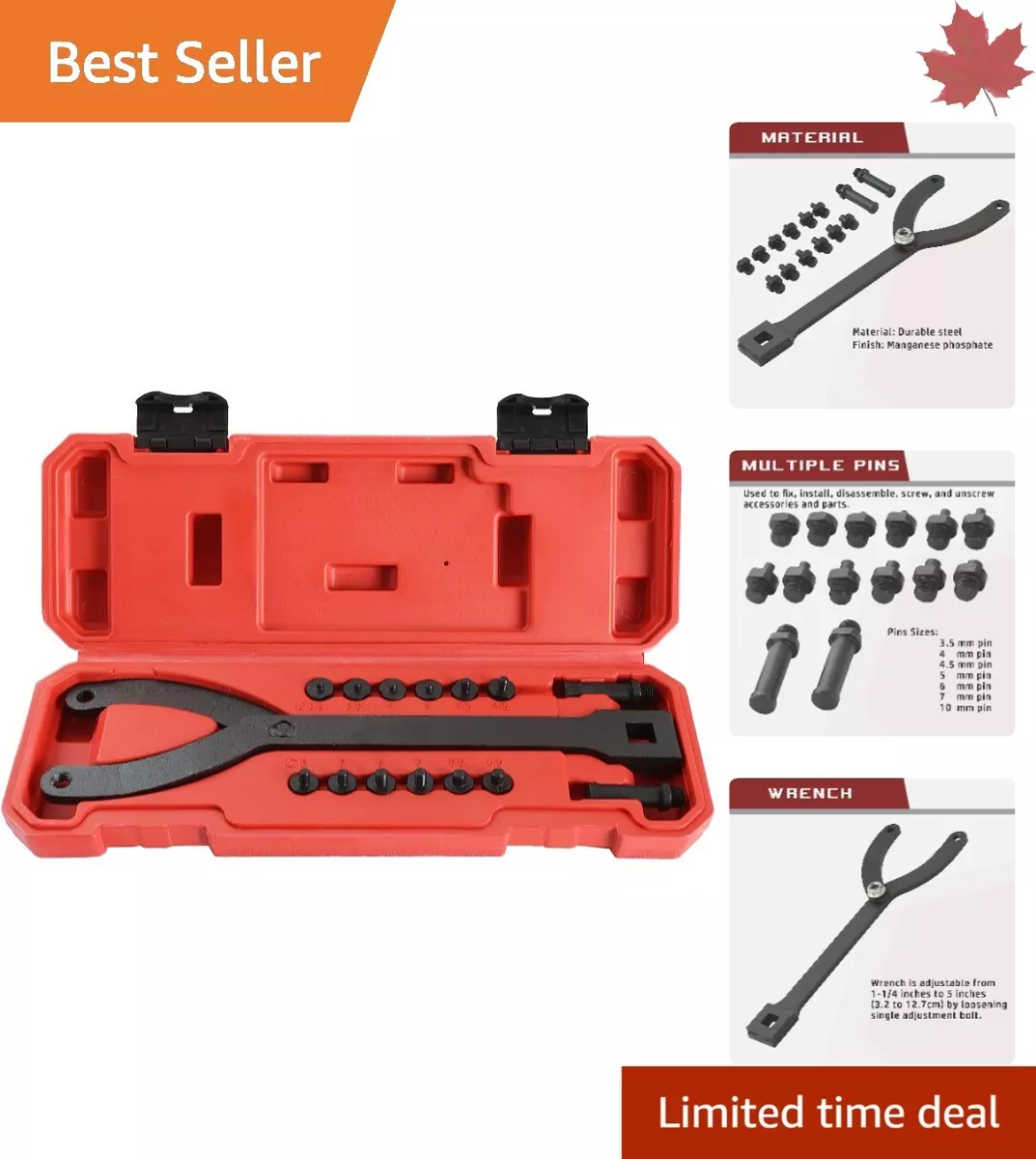 Heavy duty spanner wrench deals