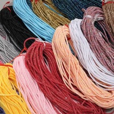 5 Yards Sequin Rope Shoe Laces String Drawstring Shiny Cord Craft Round DIY Home