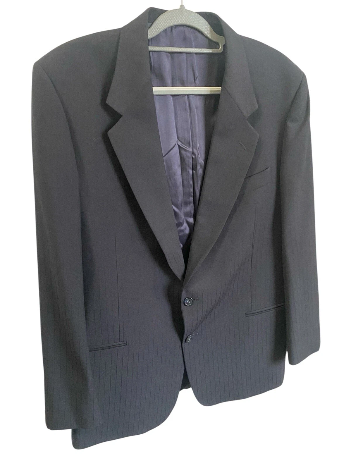 Blazer cappotto sportivo vintage VALENTINO Uomo Italy lana navy taglia 44R