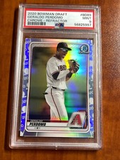 2020 Bowman Chrome Refractor RC Rookie PSA 9 GERALDO PERDOMO