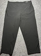 Rafaella Women's Size XL  Stretch Pull On Elastic Waist Ankle Pant Black