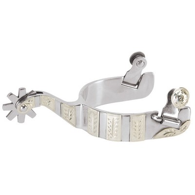 Weaver Men's Stainless and German Silver Show Spurs