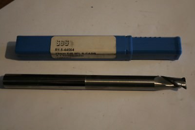 SGS Vollhartmetall Schaftfräser - 12 mm Durchmesser E/R 2 Flöte x 1,5 mm C/Rad R1,5-44564