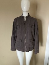 NWT Maurice  s Brown Cotton Linen Lightweight Jacket Size Small