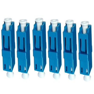 ez-fit 6 Pcs LC to LC Simplex Single Mode Fiber Optic Optical Adapter Coupler...