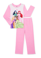 DISNEY PRINCESS ARIEL Fleece Pajamas Sleepwear Set Girls Size 4-5 or 6-6X NWT