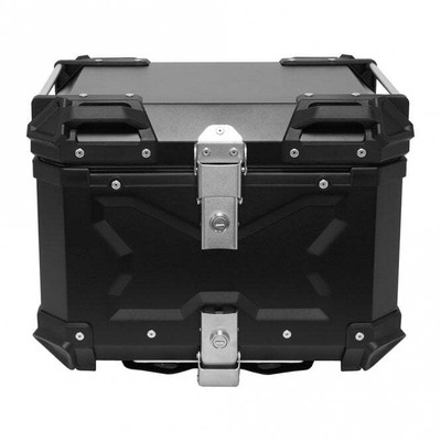 Bike It Top Box - 45L Aluminium w/Universal Fitting Plate - Black