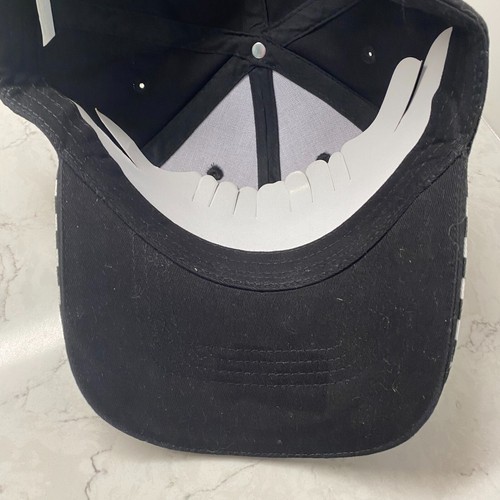 Gorra Race Checker Para Hombre Negra Borde Rojo 100% Algodón Estilo Béisbol Gorra Ajustable - Imagen 3 de 6