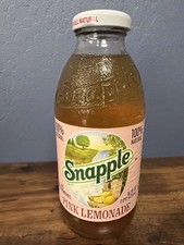Vintage Snapple Pink Lemonade Glass Bottle 16 fl oz 1992 Sealed