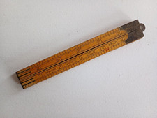 Vintage Wooden Folding 2 Foot Rule, Imperial