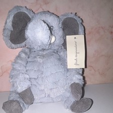 First Impressions Plush Elephant Stuffed Animal Gray Soft Toy