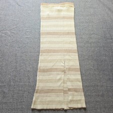 Sincerely Jules Skirt Womens Long Knit Stripped Size Small Beige Cream