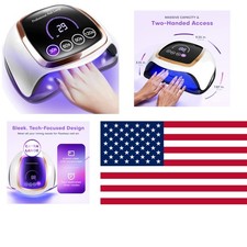 Portable LED Nail Dryer with Auto Sensor  4 Timer Settings for Quick Curing