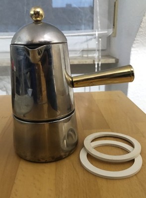 Lavazza Carmencita Classic Espressokocher, Edelstahl  Griff