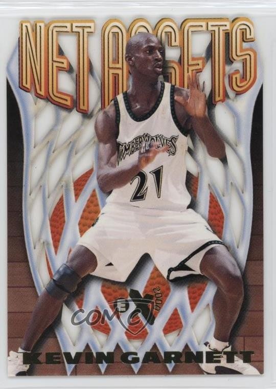 1996-97 Skybox E-X2000 Net Assets Kevin Garnett #4 HOF