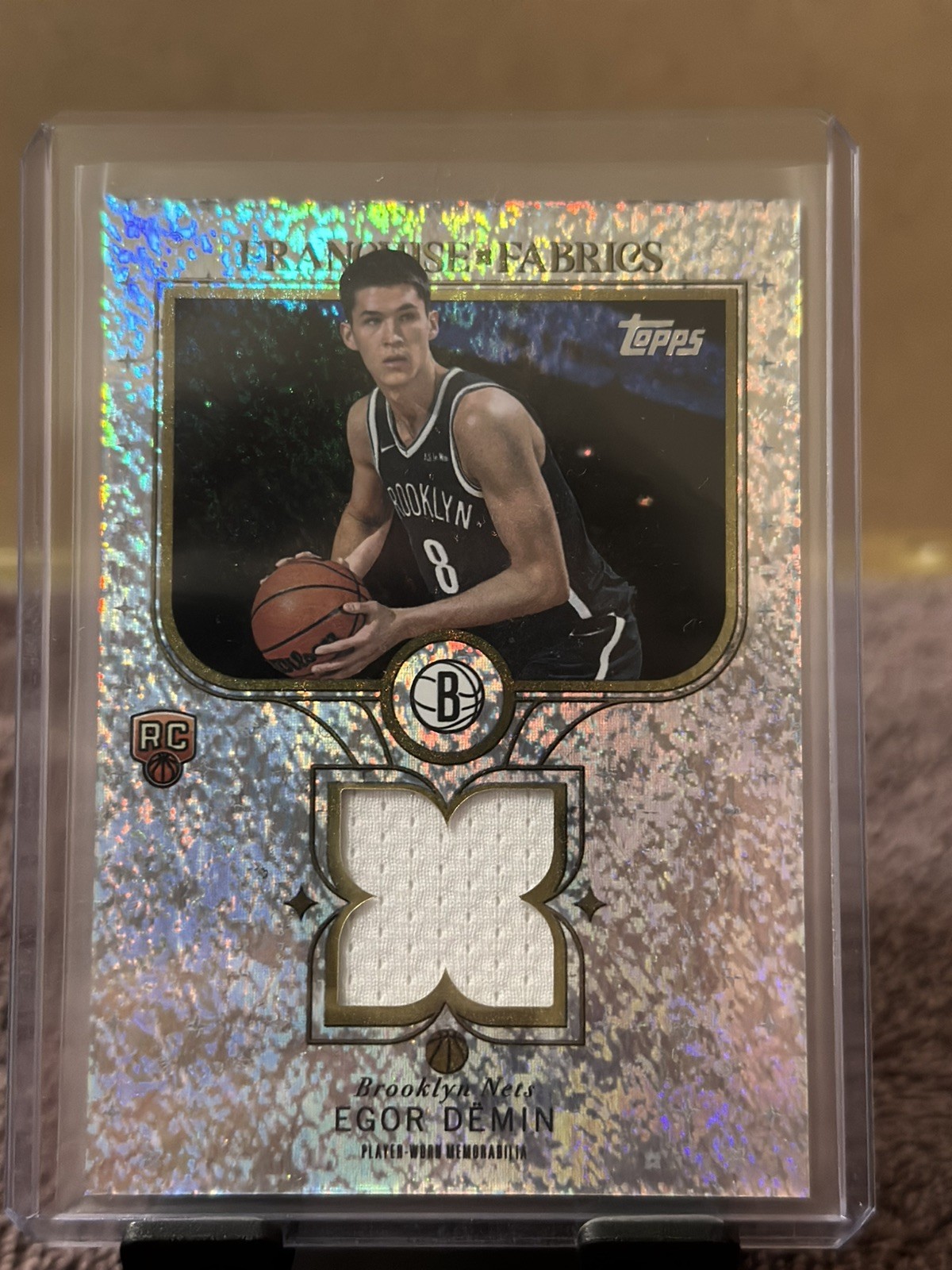 Egor Demin 2025-26 Topps Franchise Fabrics Holo Foil #FFED Player Worn patch RC!