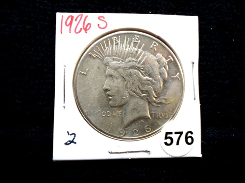 1926-s PEACE $1 Dollar Coin #2 90% Silver San Francisco Mint Looks XF+ Condition