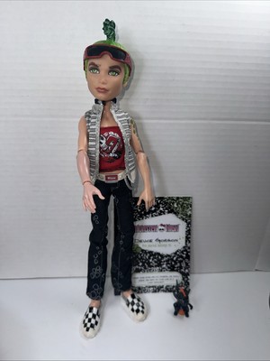 Monster High Deuce Gorgon First Wave Doll Gold Elastics Journal Pet Rat Perseus