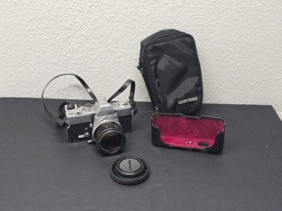 Vintage Minolta srt 101 Black & Case / Free Fast Shipping.