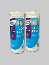 Pool Floc Sparkle Tablets 500G X2 (20x50G Tabs) - Pool, Spa & Hot Tub Chemicals