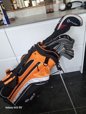 FULL SET OF MENS JOHN LETTERS TRILOGY GOLF CLUBS & CALLAWAY DRIVER, RIGHT HANDED