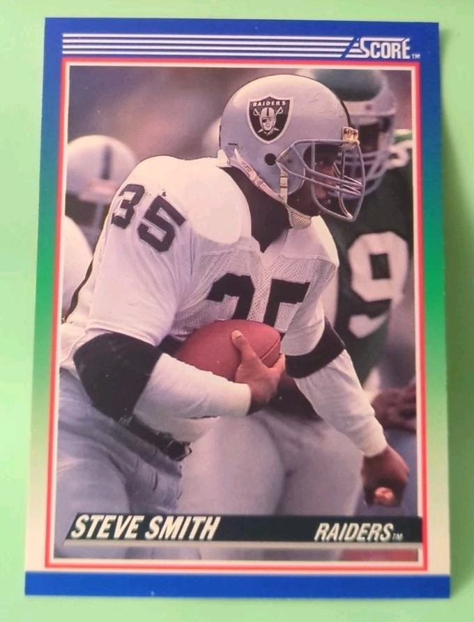 1990 Score - Steve Smith #80 - Oakland Raiders 