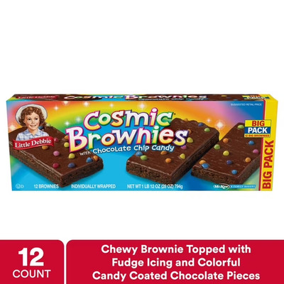 Snack Cakes, Little Debbie Big Pack COSMIC  Brownies