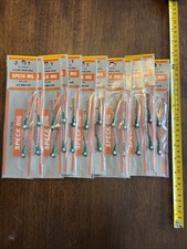 Lot Of 12 Speck Rigs 1/8 Oz Trout Redfish Sand Trout Drum Bucktail Jigs Twin Rig