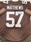 Clay Matthews Signed Custom Browns Football Jersey Prime Time Authentication