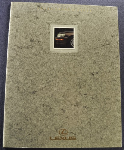 1990 Lexus Catalog Sales Brochure LS 400 ES 250 Sedan Excellent Original 90
