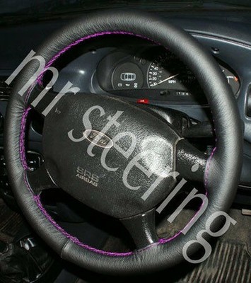 Custom Steering Ltd Lederlenkradbezug FORD ESCORT Lila ST