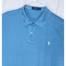 Polo Ralph Lauren Big  Tall 2XB Blue Short Sleeve Classic Fit Polo Shirt Mens