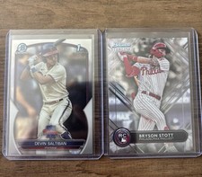 Topps Devin Saltiban Bryson Stott Rookie Card Lot Bowman Chrome Sterling Phillie