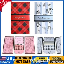 Handmade Waterfall Christmas Gift Card Booklet, 2025 Christmas Envelope Booklet