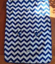 Cute Blue/white Chevron infant carseat canopy