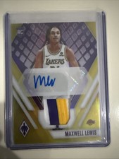 Maxwell Lewis 2023-24 Panini Phoenix 🔥Gold 29/35 Jersey AUTO Rookie🔥 #RJA-MAX