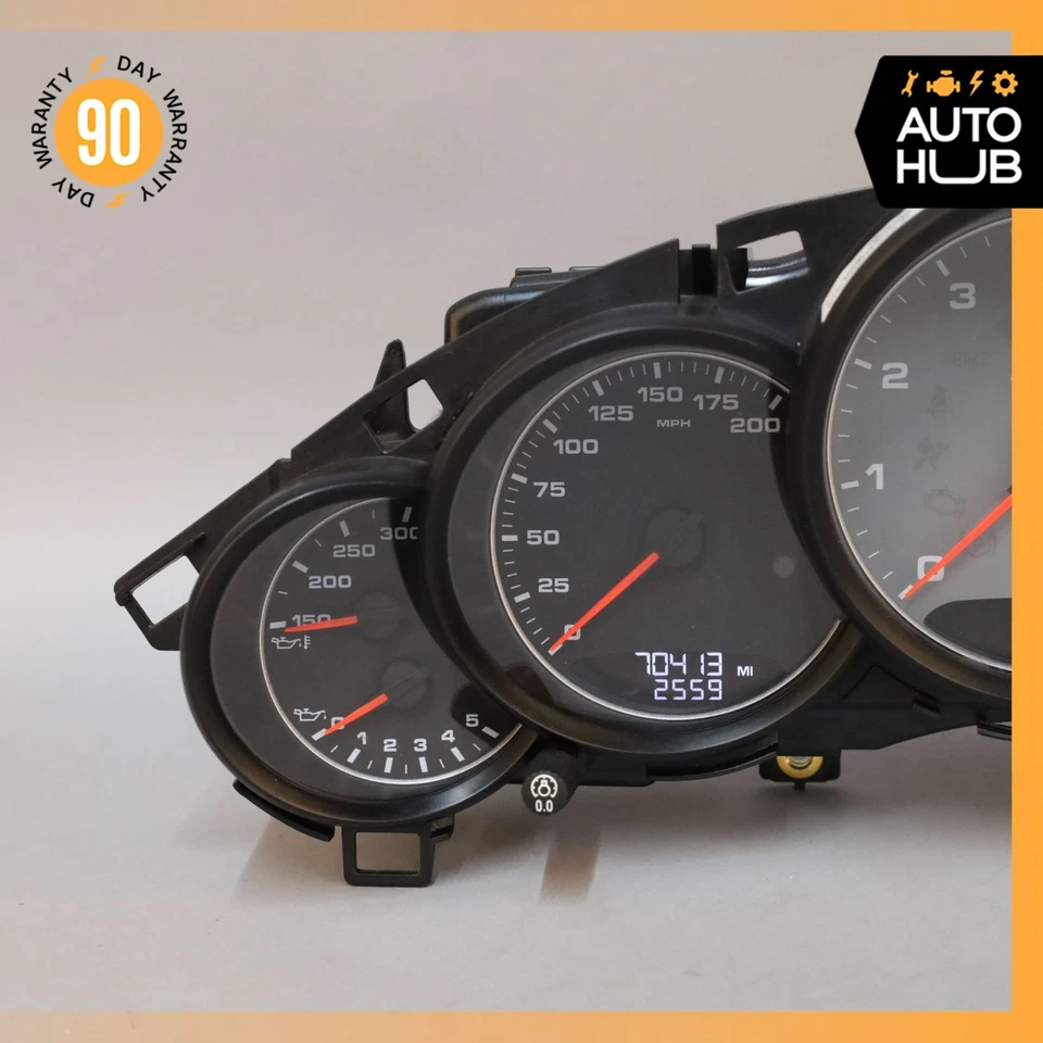 2013 Porsche Panamera 970 GTS 4.8 L instrumento velocímetro cluster fabricante de equipamento original 70k - Imagem 3 de 4