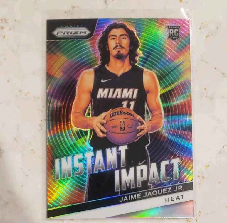 2023-24 Panini Prizm Jaime Jaquez Jr. Miami Heat Instant Impact Silver Prizm RC