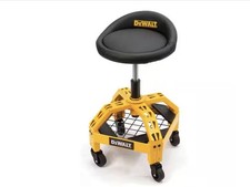 Dewalt Adjustable Shop Garage Stool Rolling Casters Steel Frame Dxstah025