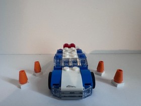 LEGO Creator 3in1 31027 Blue Race Car Car Vehicle with Instructions Complete