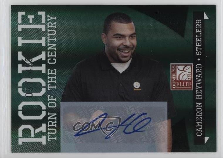2011 Donruss Elite 37/499 Cameron Heyward #116 Rookie Auto RC 0c6