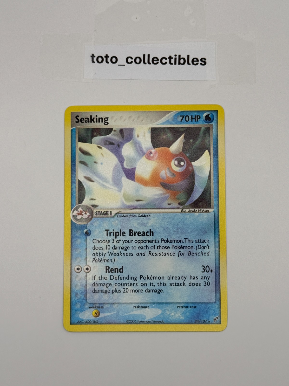 Seaking 24/107 Rare Deoxys LP-NM Pokemon Card