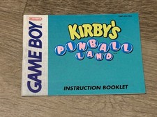 Kirby's Pinball Land Instruction Manual Booklet Nintendo Game Boy Good Shape