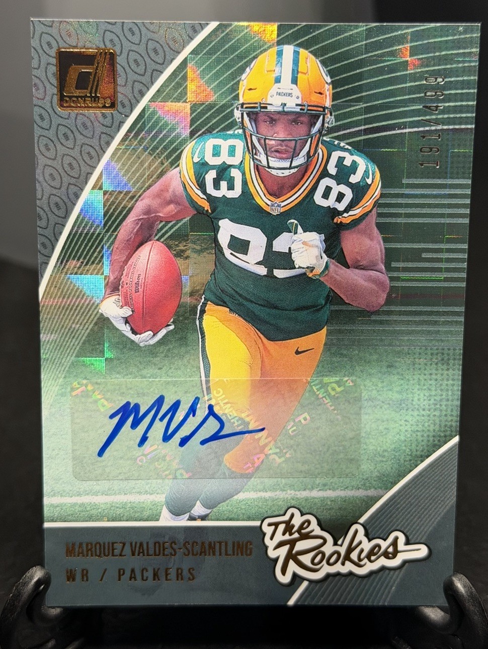 Marquez Valdes-Scantling Panini Donruss the Rookies #R36 Autograph
