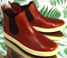 ECCO SOFT 7 BROWN LEATHER FASHION CHELSEA ANK...