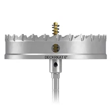 6" TCT Hole Saw, 2 Count, Heavy Duty 152mm Tungsten Carbide Tipped, Spring-Lo...