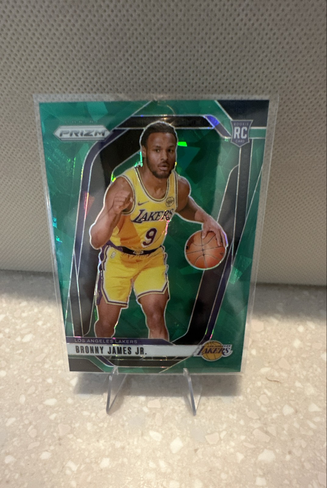 2024-25 Panini Prizm - Bronny James #243 Green Ice Prizm (RC)